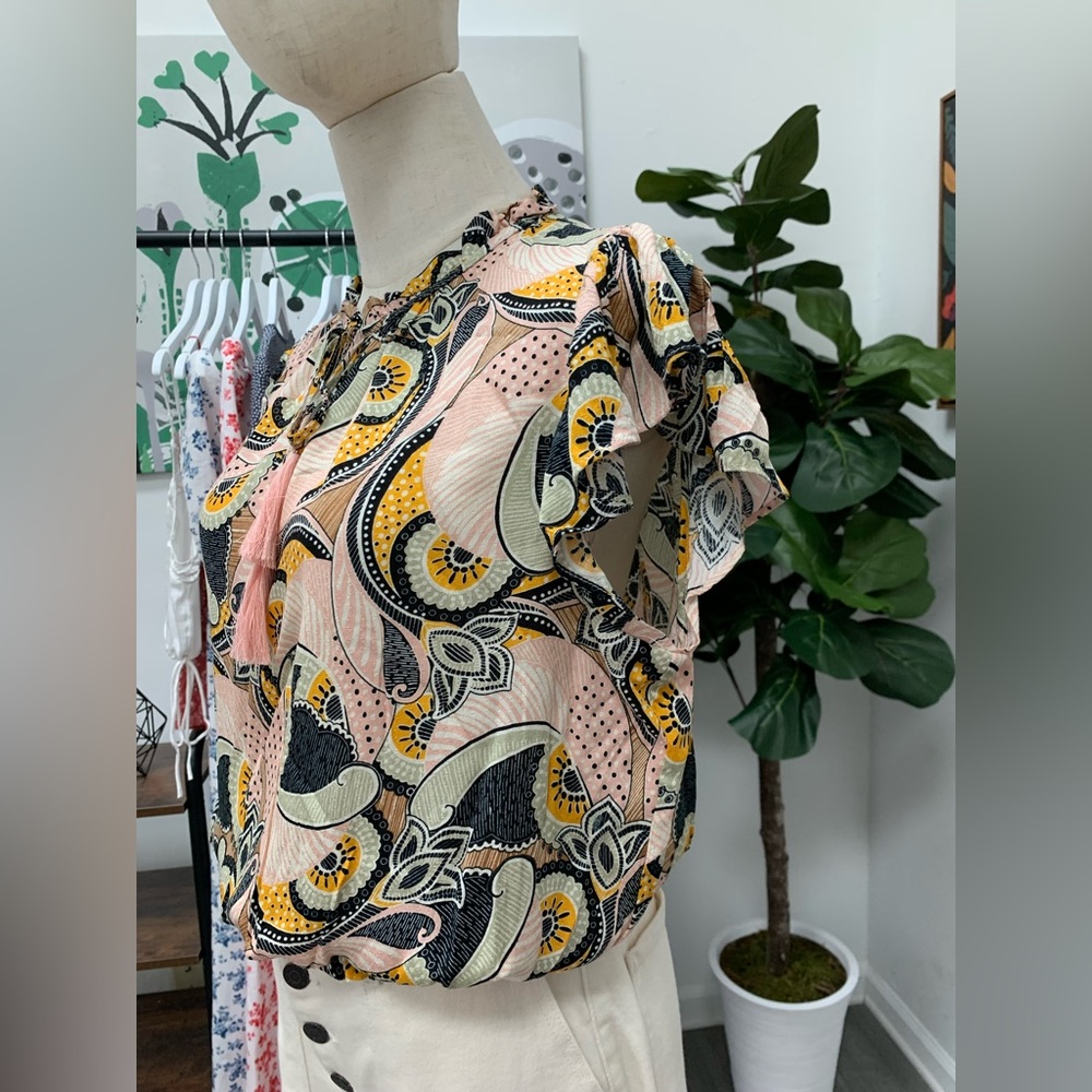 Split-Neck Blouse - Picture 13 of 16